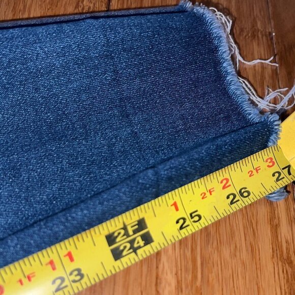 The Stunner Ankle Fray Jean Sweet Lime in Dark Denim Size 25 - Picture 11 of 13